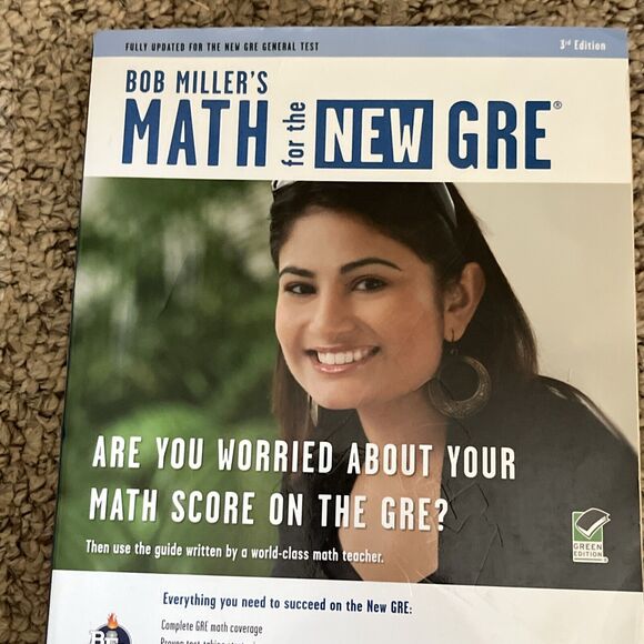 Bob Miller's Math for the New GRE Test Preparation 3rd Edition Paperback - Picture 3 of 8